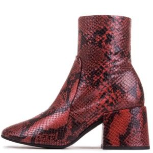 Jeffrey Cambell Ashcroft bootie - Red snake
